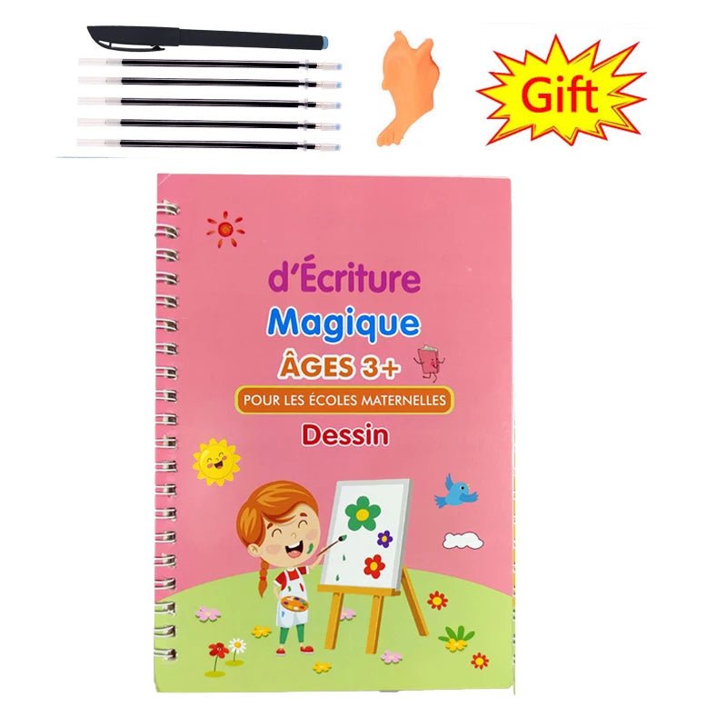 ÉcriPro™ - Cahiers magiques d'apprentissage pour l'écriture - Idée Jouets ÉcriPro™ - Dessin + Set stylo Idée Jouets