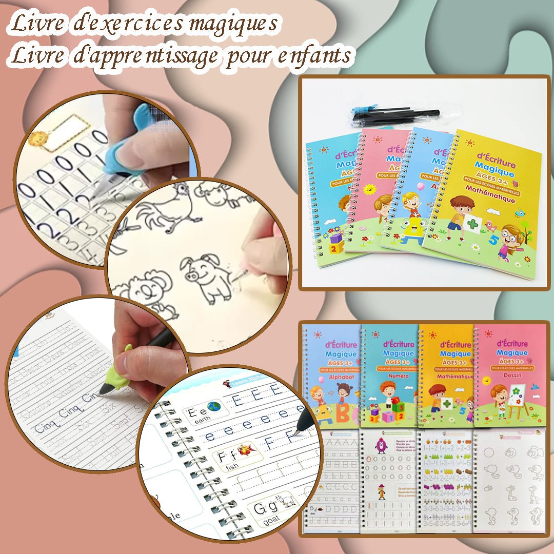 ÉcriPro™ - Cahiers magiques d'apprentissage pour l'écriture - Idée Jouets Idée Jouets