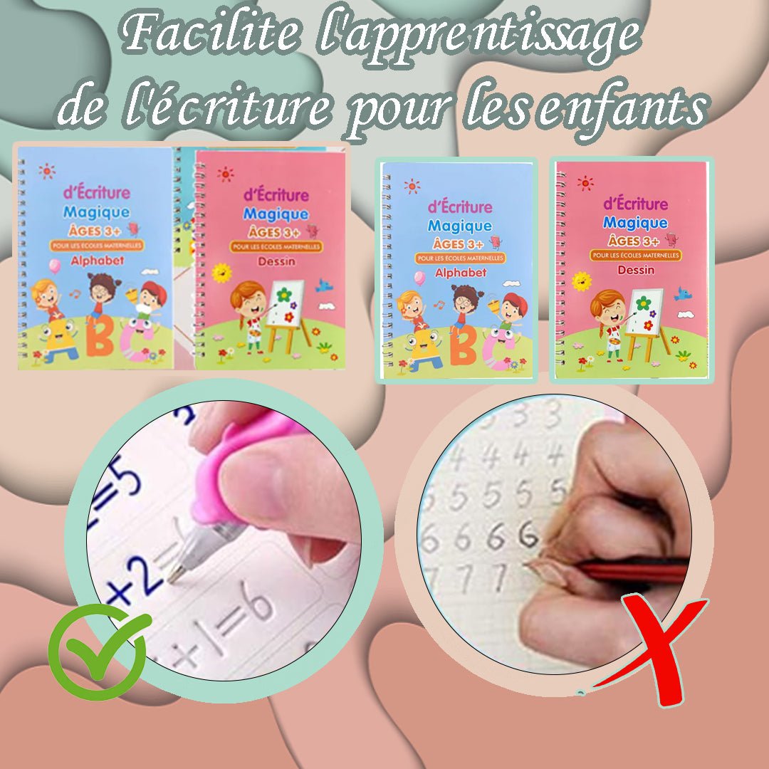 ÉcriPro™ - Cahiers magiques d'apprentissage pour l'écriture - Idée Jouets Idée Jouets