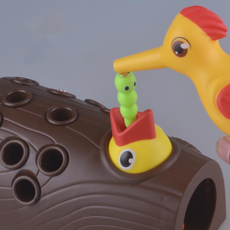 FeedingBird™-Jouets magnétique attrape-ver | Jeux enfants - Idée Jouets Marron L lecoledeschats Jeux enfants®