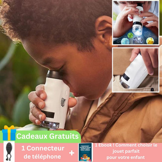 InfiniZoom™ : Microscope manuel pour enfants - Idée Jouets Idée Jouets