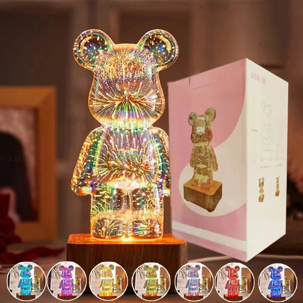 LumiBear™: La Veilleuse Oursonne Magique pour des Nuits Paisibles et Sereines - Idée Jouets LumiBear™ 7 couleurs Idée Jouets